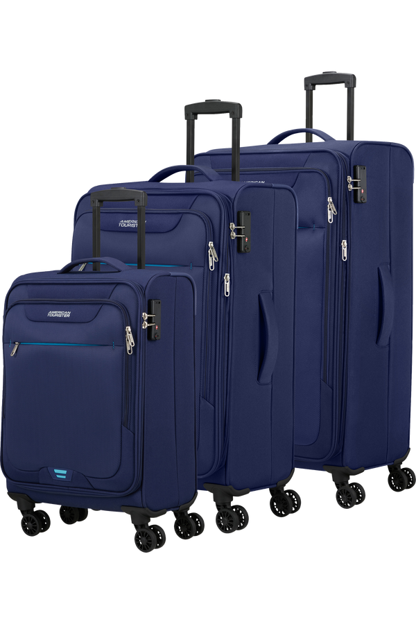 American Tourister Street Roll 3 Pc Set B  Námořní modrá