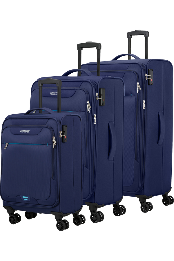 American Tourister Street Roll 3 Pc Set B Námořní modrá