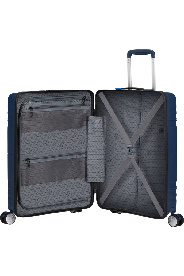 American Tourister Hello Cabin Spinner TSA 55cm  Ryz&iacute; n&aacute;mořn&iacute; modr&aacute;