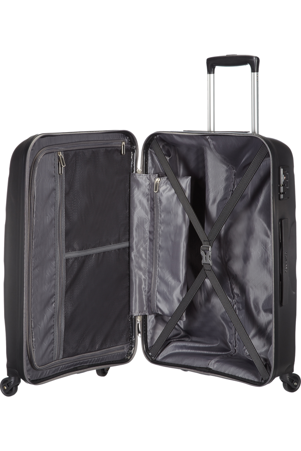 American Tourister Kufr Bon Air Spinner, 4 kolečka, 66 cm, střední, černá