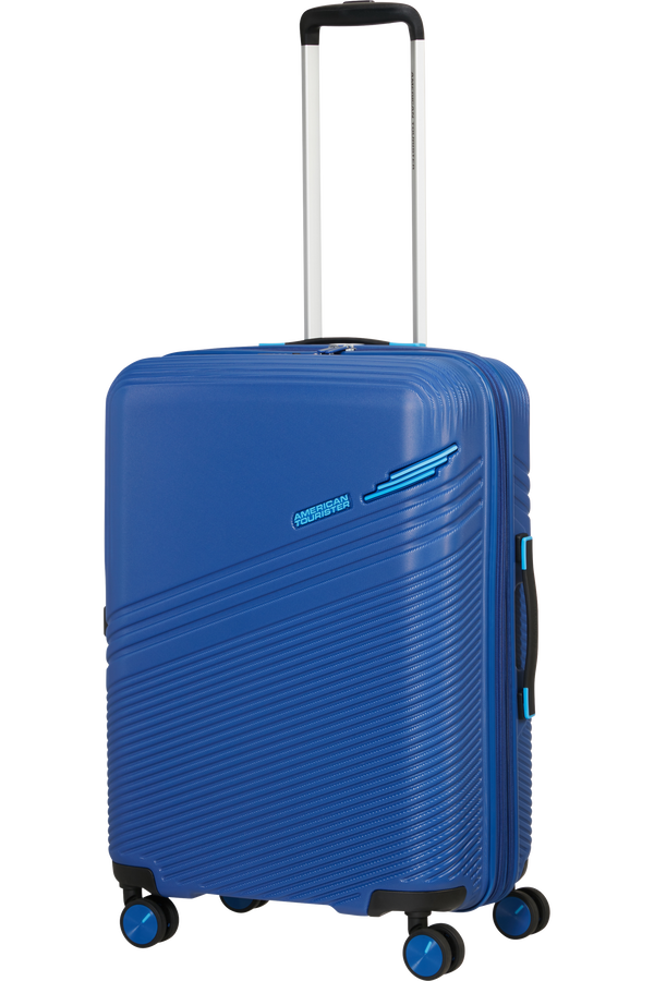 American Tourister Triple Trace Spinner TSA Expandable 67cm  Námořní modrá/modrá