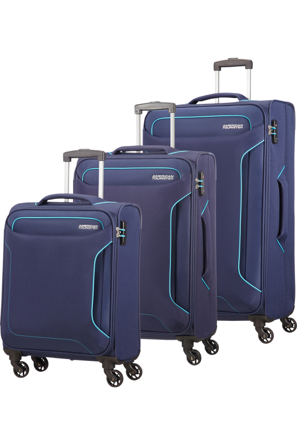 American Tourister Holiday Heat 3 PC Set A  N&aacute;mořn&iacute; modr&aacute;