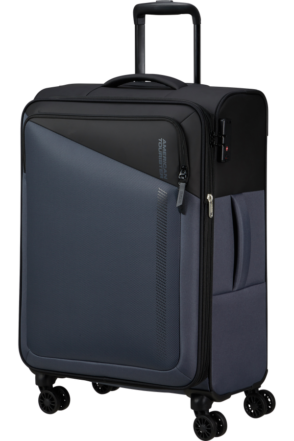 American Tourister Daring Dash Spinner Expandable TSA M  Černá/šedá