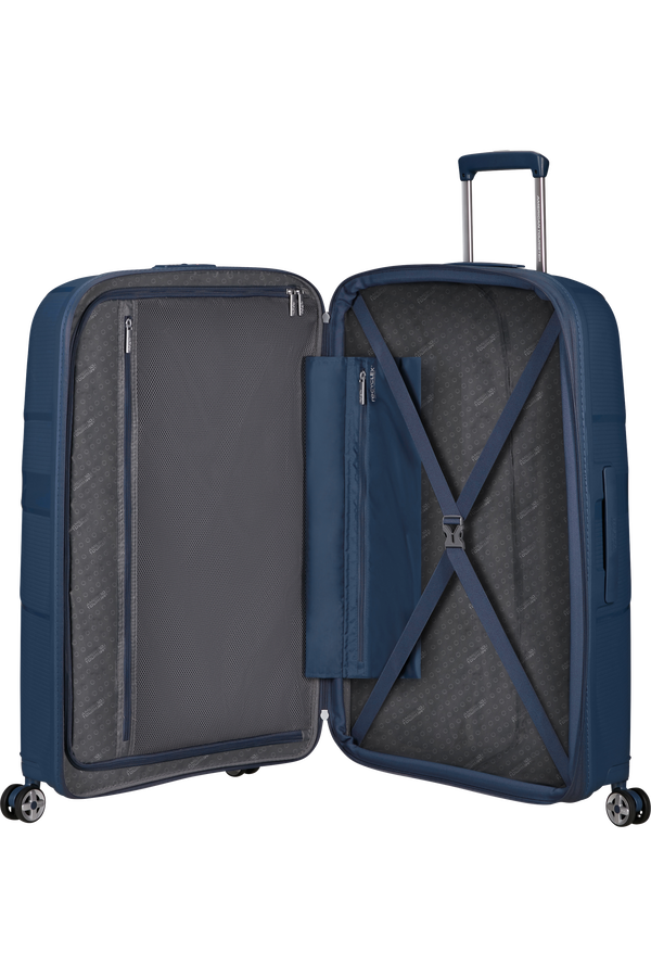 American Tourister Starvibe Spinner Expandable 77cm N&aacute;mořn&iacute; modr&aacute;