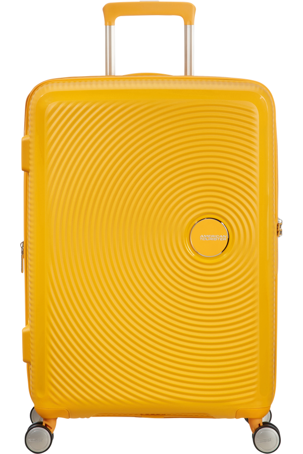 American Tourister Soundbox Spinner 67cm  Zlatě žlut&aacute;