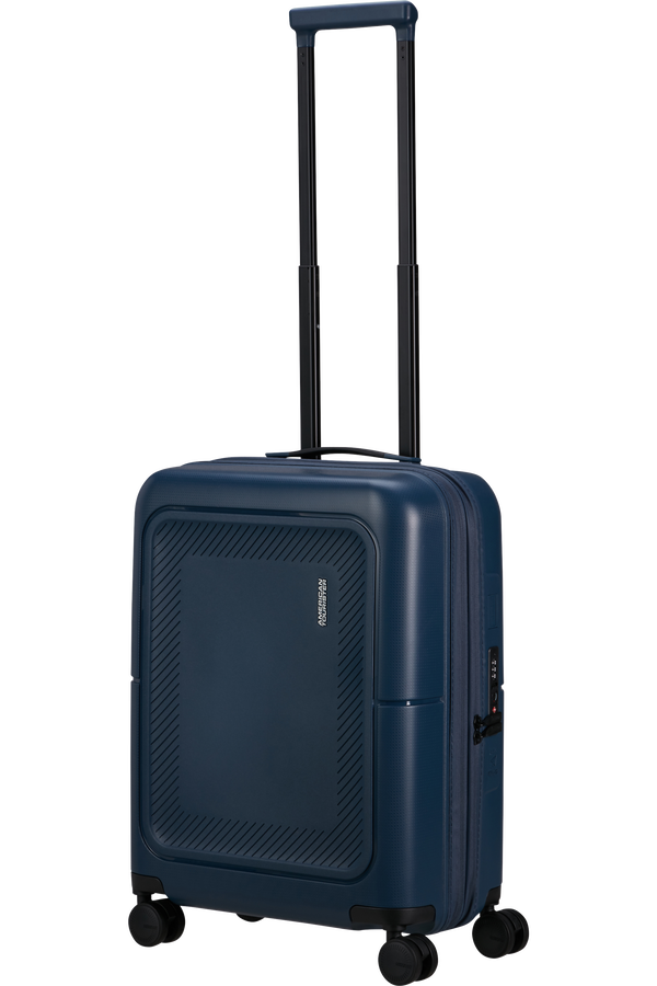 American Tourister DashPop Spinner Expandable TSA 55cm Půlnočn&iacute; modr&aacute;