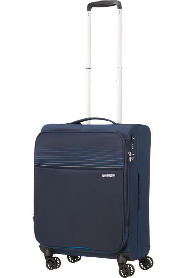 American Tourister Lite Ray Spinner TSA Expandable 55cm  Půlnoční námořní modrá