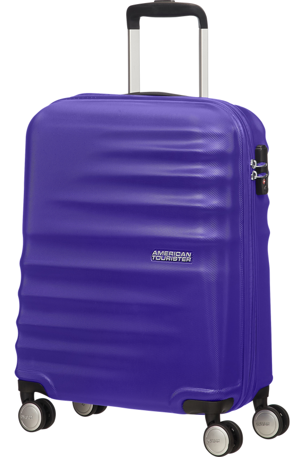 American Tourister Kufr Wavebreaker Spinner, 4 kolečka, kabinové zavazadlo, 55x40x20 cm, námořnická modrá
