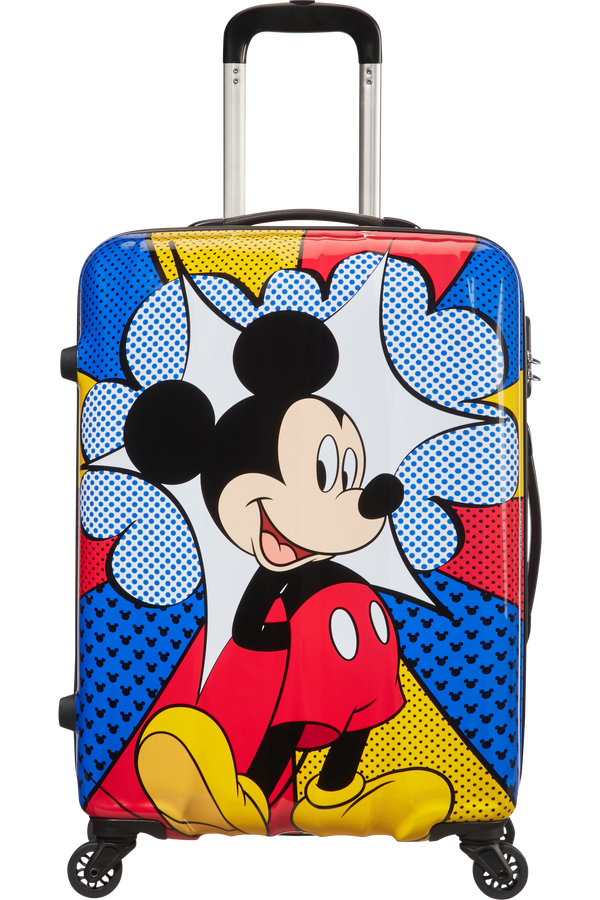 American Tourister Kufr Legendy Disney Spinner, 4 kolečka, 65 cm, střední, Blesk s myšákem Mickey
