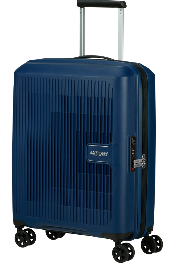 American Tourister Aerostep Spinner 55/20 Exp Tsa 55cm  N&aacute;mořn&iacute; modr&aacute;
