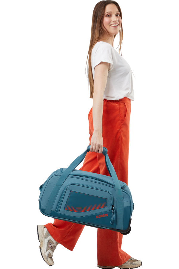 American Tourister City Racer Duffle with wheels S  Petrolejová