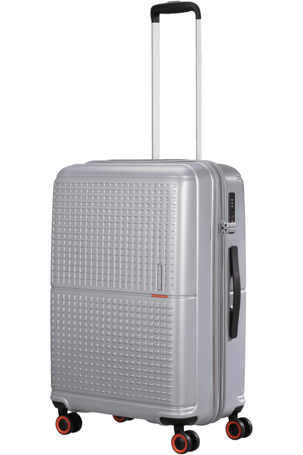 American Tourister Geopop Spinner 67/24 Tsa. 67cm  Metalická stříbrná