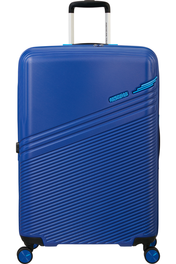 American Tourister Triple Trace Spinner TSA Expandable 76cm Námořní modrá/modrá