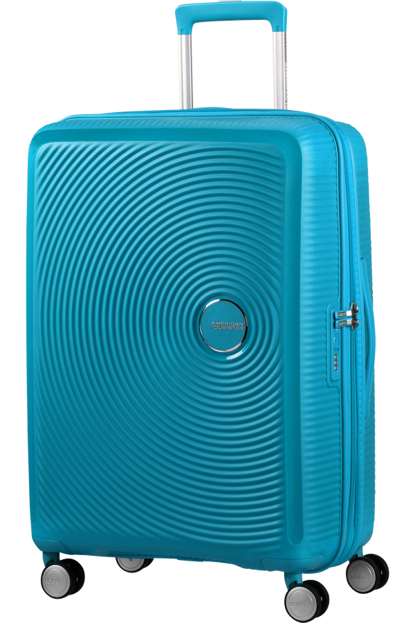American Tourister Soundbox Spinner, roz&scaron;&iacute;řiteln&yacute;, 67 cm, letn&iacute; modr&aacute;