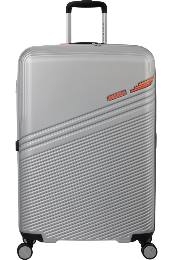 American Tourister Triple Trace Spinner TSA Expandable 76cm  Silver/Orange