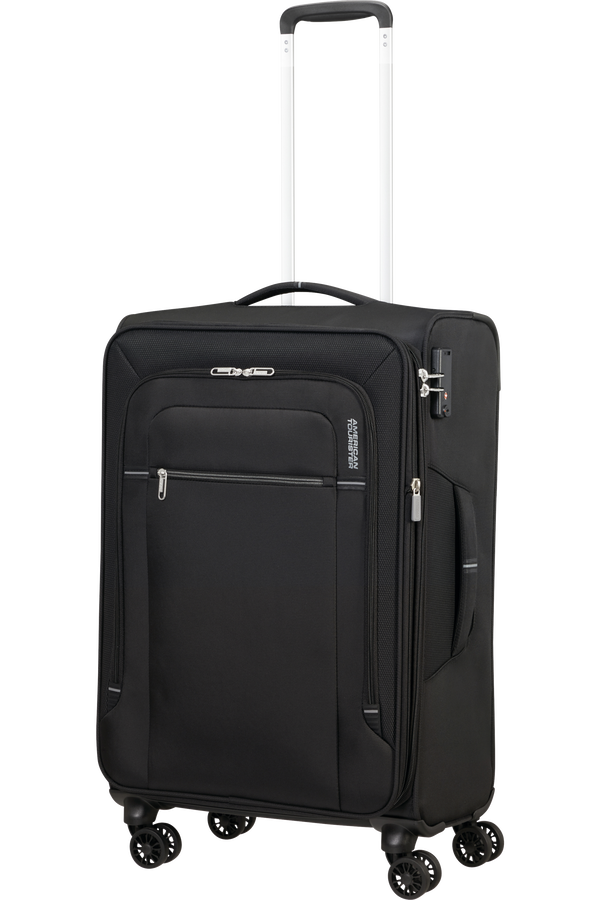 American Tourister Crosstrack Spinner Expandable 67cm  Černá/šedá