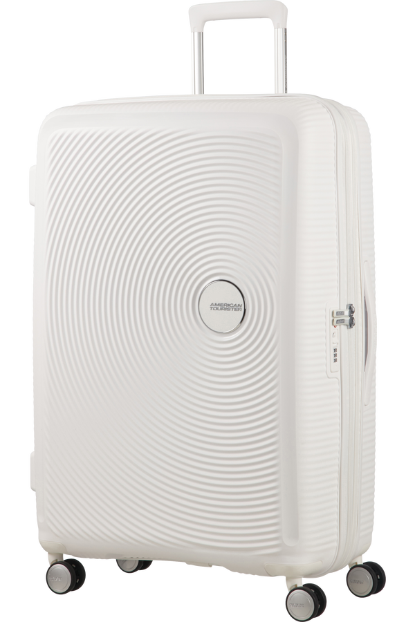 American Tourister Soundbox Spinner(4 kolečka) roz&scaron;iřiteln&yacute; 77cm Pure White