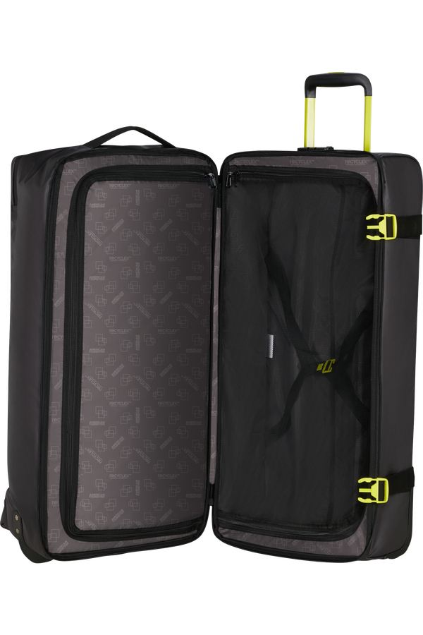 American Tourister Urban Track Duffle with wheels Coated L  Black/Lime American Tourister Urban Track Duffle with wheels Coated L  Black/Lime