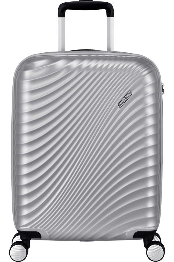 American Tourister Jetglam Spinner 55cm  Metalick&aacute; stř&iacute;brn&aacute;