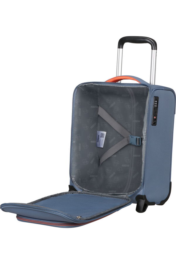 American Tourister Cloudrider Upright Underseater Tsa  Stone Blue
