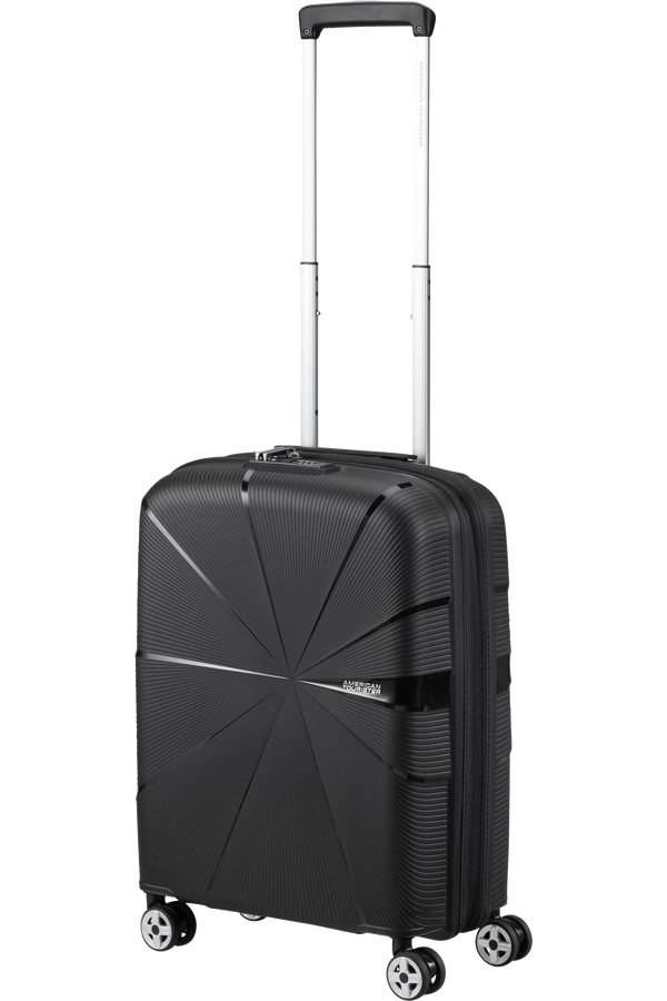 American Tourister Starvibe Spinner Expandable TSA 55cm Čern&aacute;