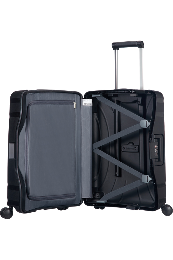 American Tourister Lock'n'Roll 4-wheel cabin baggage Spinner suitcase 55x40x20cm Jet Black