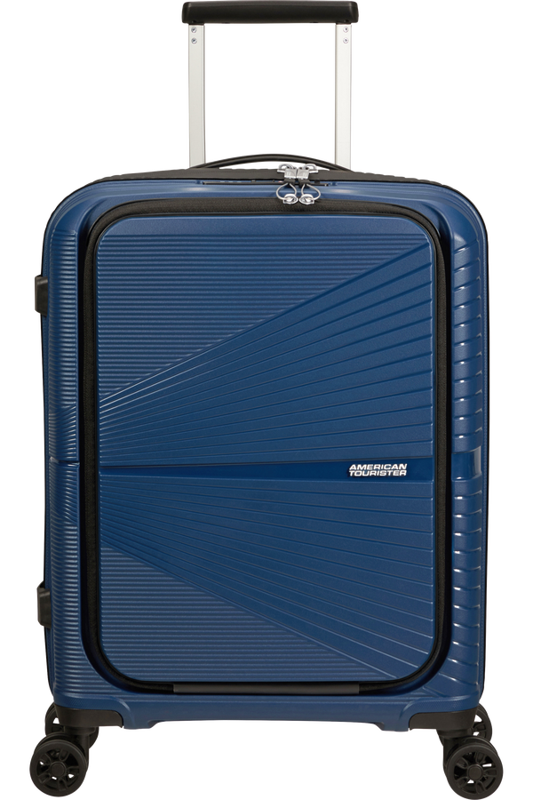American Tourister Airconic Spinner Frontloader 15.6' 55cm  Půlnočn&iacute; n&aacute;mořn&iacute; modr&aacute;