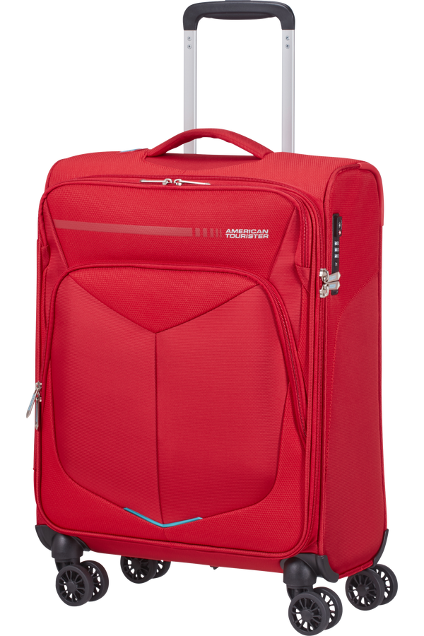 American Tourister Summerfunk Spinner Strict TSA 55cm  Červen&aacute;